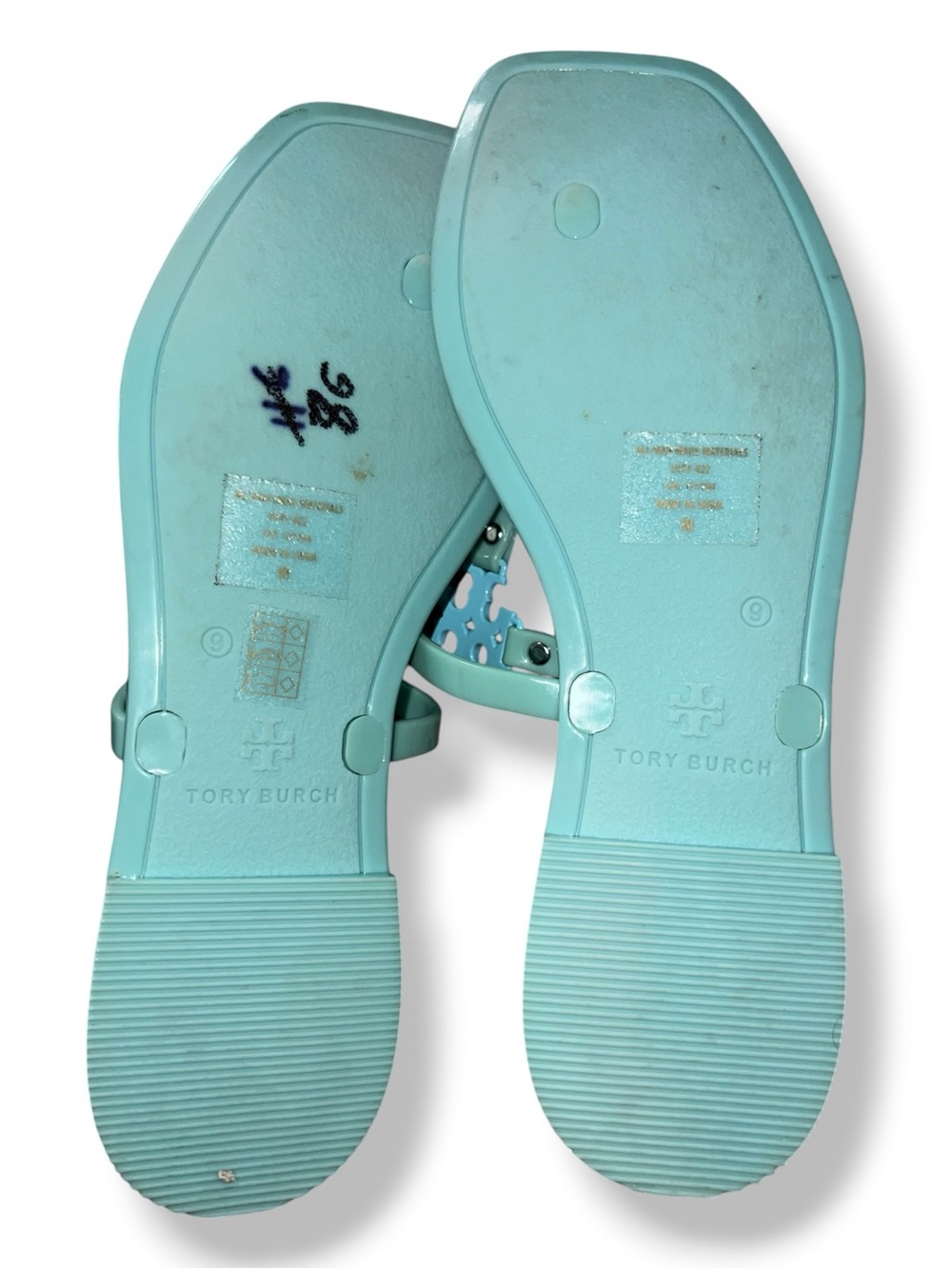 Tory Burch Jelly Thong Sandals Size 9 - Picture 4 of 6